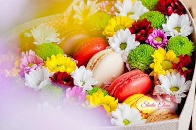 Подарунки до Дня святого Миколая: квіткові коробки з макаронами